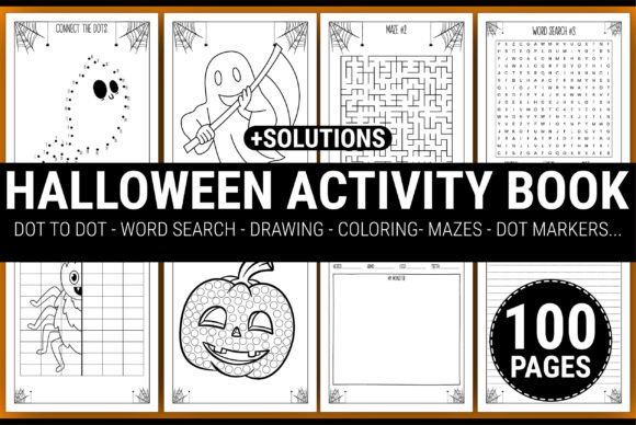 Download HALLOWEEN ACTIVITY BOOK for KIDS - Halloween activity book for kids Collection