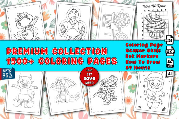 Download KDP Coloring Pages for Kids Bundle - Kdp coloring page Collection