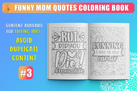 Download Mom Quote Coloring Page KDP Interior SVG - Premium Resources