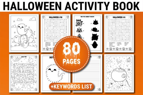 Download HALLOWEEN ACTIVITY BOOK for KIDS - Halloween activity book for kids Collection